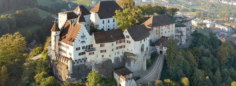 Luftaufnahme Schloss Lenzburg