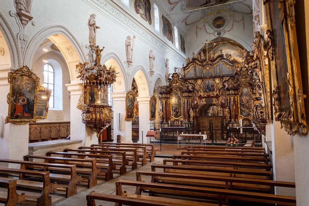 Blick in die Klosterkirche Wettingen