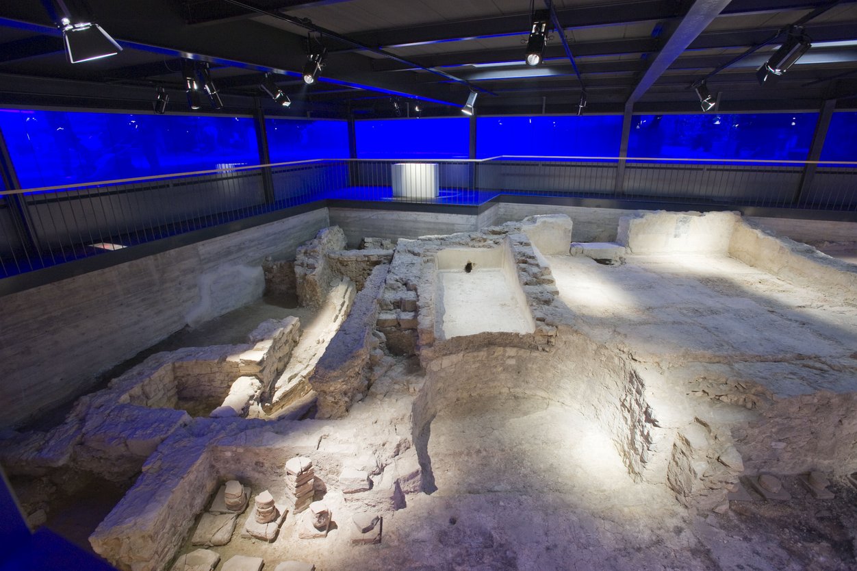 Überreste eines römischen Bades