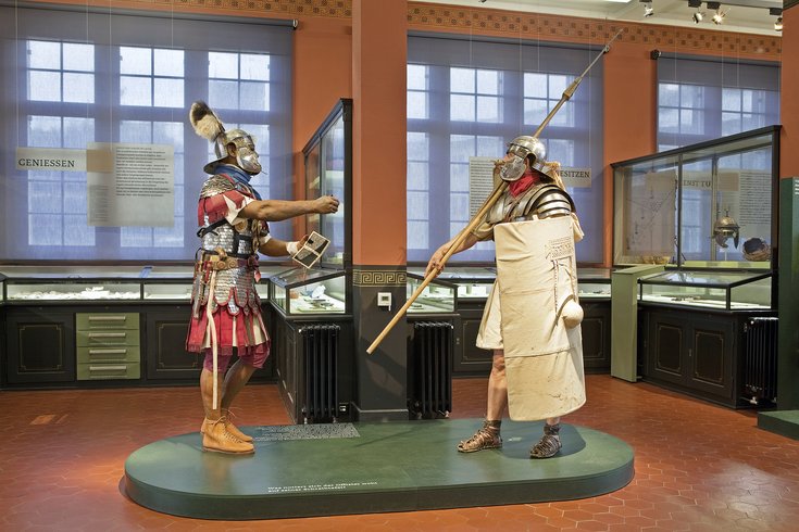 Ausstellung von zwei Legionären im Vindonissa Museum