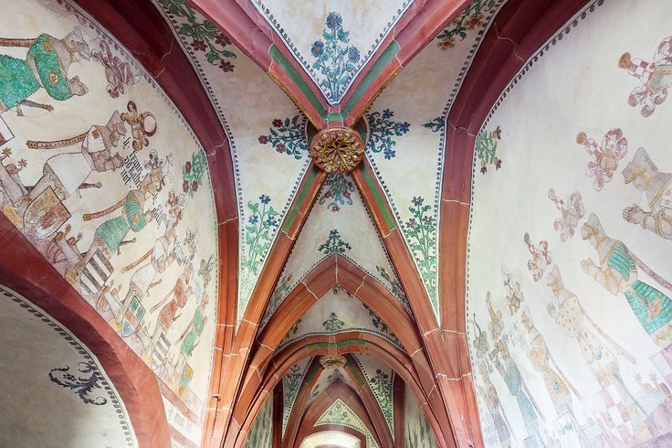 Deckenaufnahme "Schatzgewölbe" im Kloster Königsfelden
